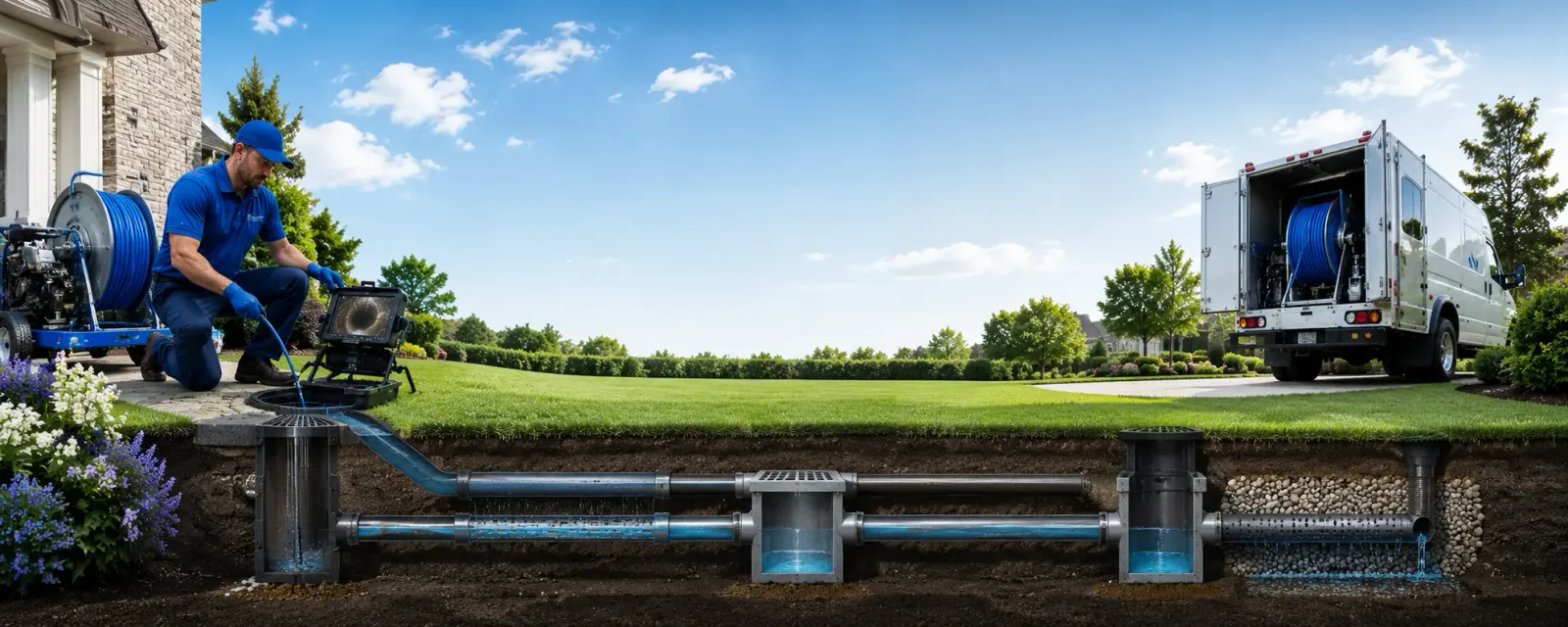 Outdoor drain cleaning information for Ingleside, IL
